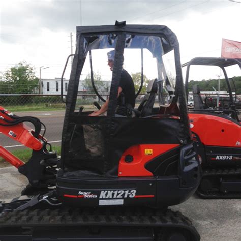 kubota mini excavator cab enclosure|kubota tractor soft cab enclosures.